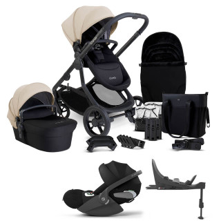Orange 4 Complete Travel System with Cloud T & Base - Latte/Black