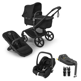 Fox 5 Renew All Terrain Cabriofix i-Size Travel System inc. FREE Rocker - Heritage Black