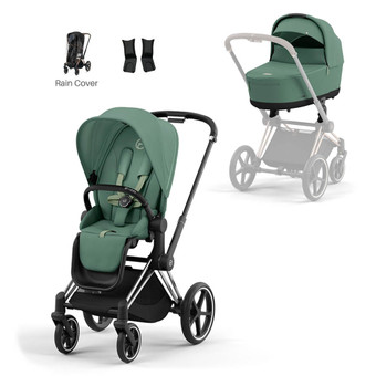 Cybex Priam Pram inc Lux Carrycot - Leaf Green