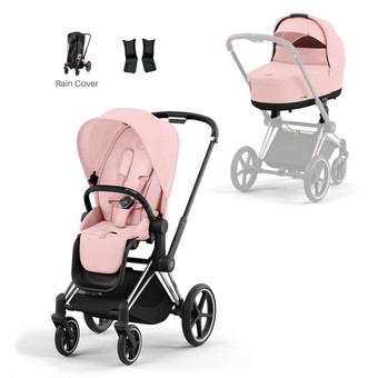 Cybex Priam Pram inc Lux Carrycot - Peach Pink