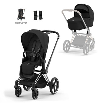 Cybex Priam Pram inc Lux Carrycot - Sepia Black