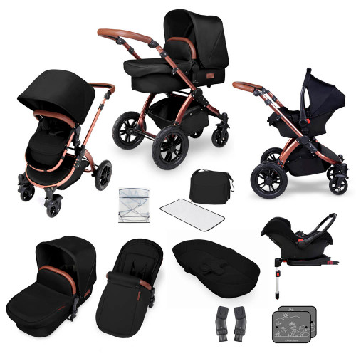 Ickle Bubba Stomp V4 Galaxy Travel System - Midnight/Bronze