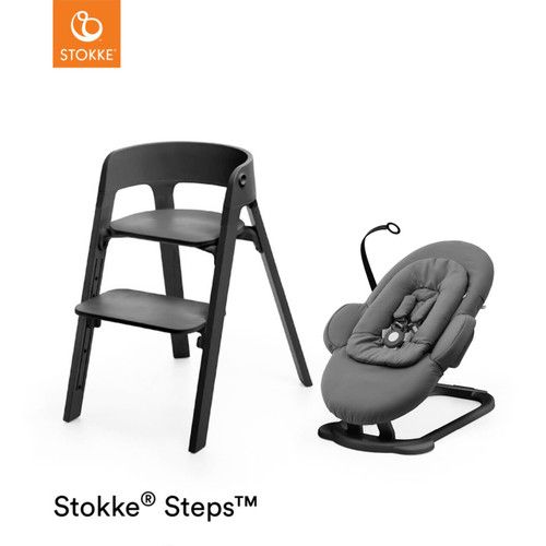 Stokke® Steps + Bouncer - Black