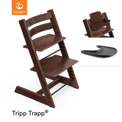 Stokke® Tripp Trapp® + Baby Set & Tray - Walnut