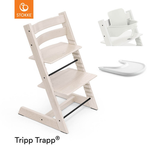 Stokke® Tripp Trapp® + Baby Set & Tray - Whitewash