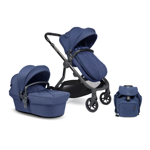 iCandy Orange Pushchair & Carrycot - Royal Blue Marl