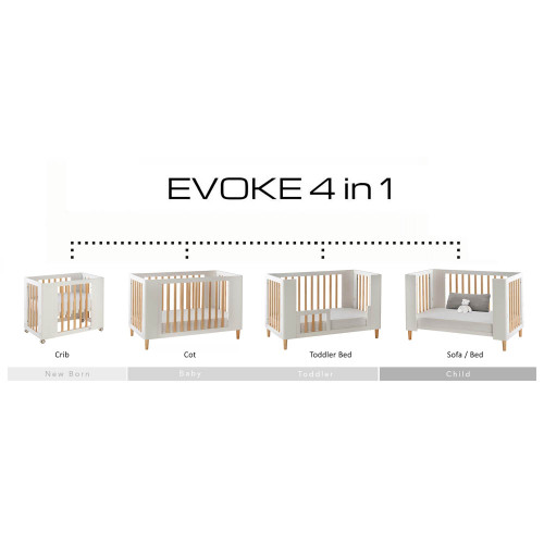 Cocoon Evoke 4-in-1 Nursery Furniture System - Natural