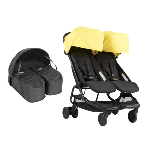 Mountain Buggy Nano Duo with Cocoon for Twins Bundle - Cyber