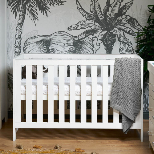 Obaby Nika Cot Bed - White Wash