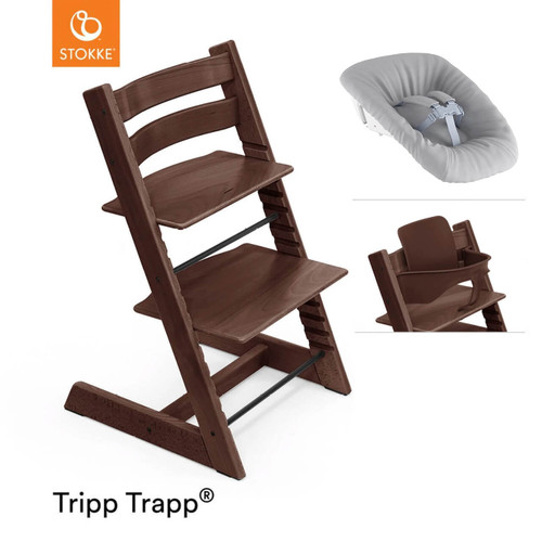 Stokke® Tripp Trapp® Newborn Bundle + Baby Set - Walnut