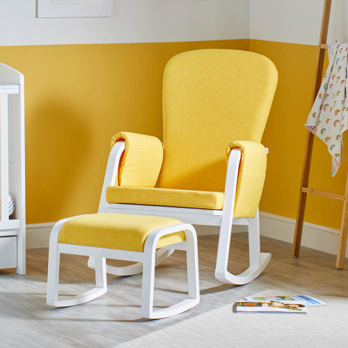 Ickle Bubba Dursley Rocking Chair and Stool - Sunshine