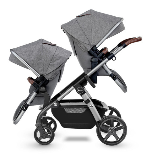 double pram silver cross