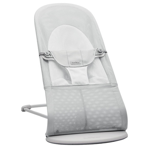 BabyBjorn Bouncer Balance Soft Mesh - Silver/White (Grey Frame)