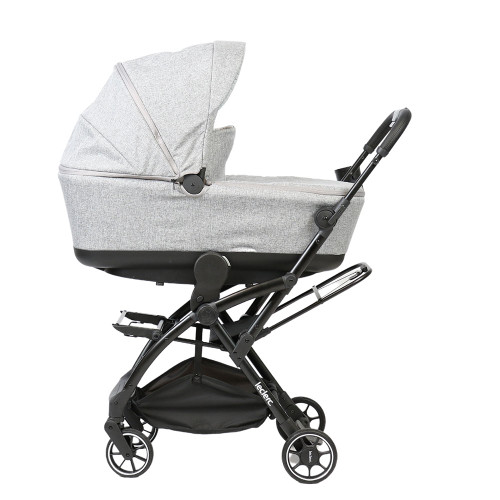 Leclerc Baby Influencer Pram Bundle - Grey Melange