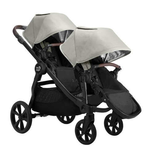Baby Jogger City Select 2 Double Stoller + Carrycot - Frosted Ivory