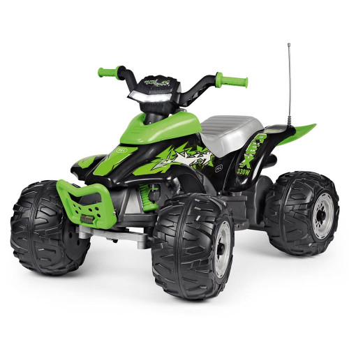 PEG Corral T-Rex 330W 12V Battery Operated Quad Bike - Green