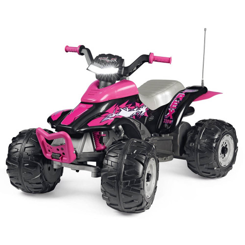 PEG Corral T-Rex 330W 12V Battery Operated Quad Bike - Pink