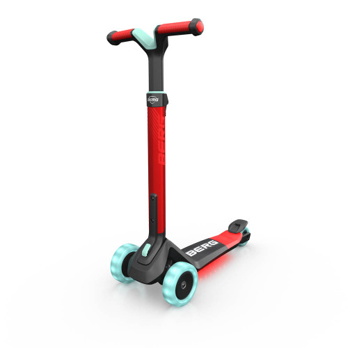 BERG Nexo Foldable Lights LED-deck Scooter - Red