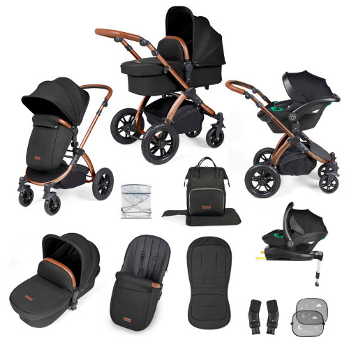 Ickle Bubba Stomp Luxe Stratus Travel System - Bronze/Midnight/Tan