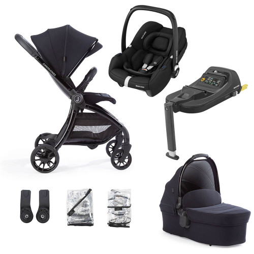 Junior Jones Aylo 7-Piece Cabriofix Travel System - Rich Black/Black