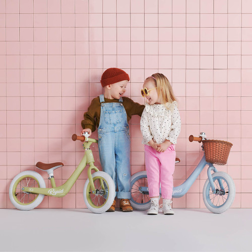 Kinderkraft Rapid Balance Bike with Basket Blue Breeze