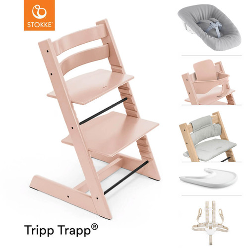 Stokke® Tripp Trapp® Complete Bundle - Serene Pink