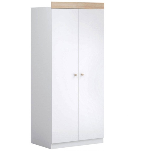 Little Acorns Burlington Wardrobe - White/Oak