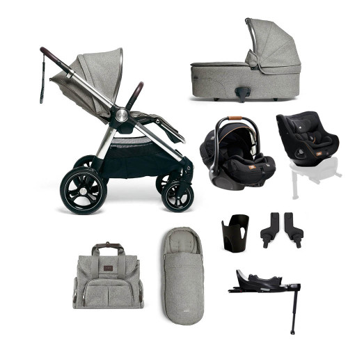 Mamas & Papas Ocarro 9-Piece i-Level & i-Harbour Bundle - Woven Grey