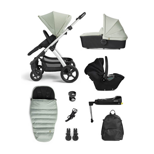 Silver Cross Tide Dream Travel System - Sage/Silver