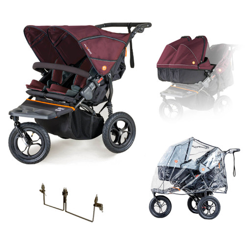 Out n About Nipper V5 Twin Starter Bundle - Brambleberry Red