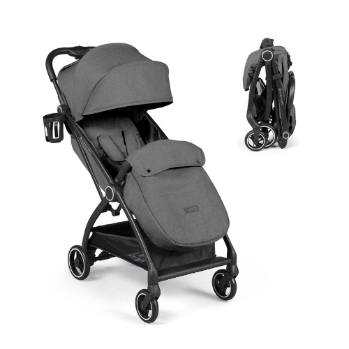 Ickle Bubba Aries Max Autofold Stroller - Graphite Grey