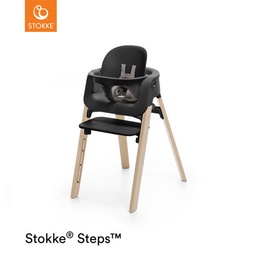 Stokke® Steps + Baby Set - Black / Natural