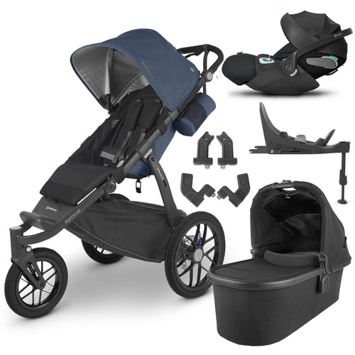 Uppababy RIDGE Pram + Cloud T i-Size & Base Bundle - Reggie