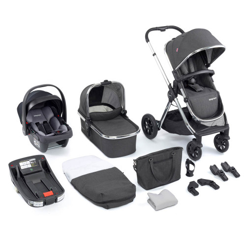 Babymore MeMore V2 13 Piece Coco i-Size Travel System - Chrome