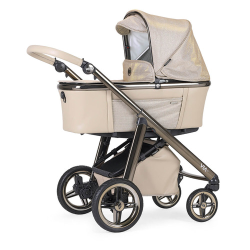 Bebecar Prive Via+ Combi + Raincover & LA3 Kit - Diamond Beige (381) (Ex-Display)