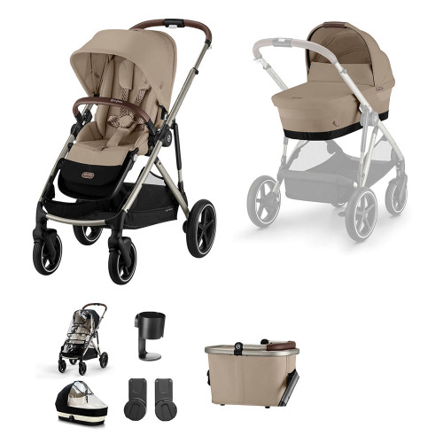 Cybex Gazelle S Taupe Essentials Bundle - Almond Beige