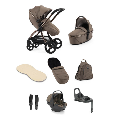 egg® 3 Luxury Shell 360 Car Seat Bundle - Mink