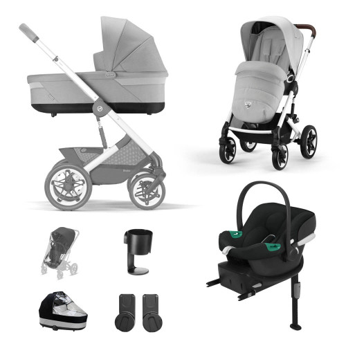 Cybex Talos S Lux Silver Travel System - Lava Grey