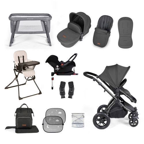 Ickle Bubba Stomp Luxe Galaxy Travel & Home Bundle - Black/Charcoal Grey/Black