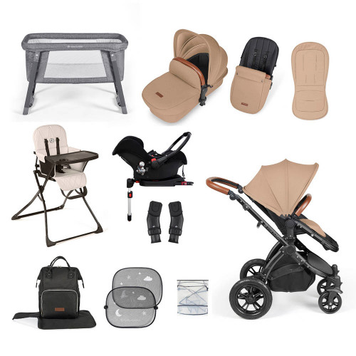 Ickle Bubba Stomp Luxe Galaxy Travel & Home Bundle - Black/Desert/Tan