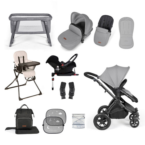 Ickle Bubba Stomp Luxe Galaxy Travel & Home Bundle - Black/Pearl Grey/Black