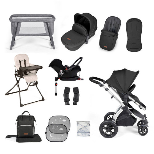 Ickle Bubba Stomp Luxe Galaxy Travel & Home Bundle - Silver/Midnight/Black