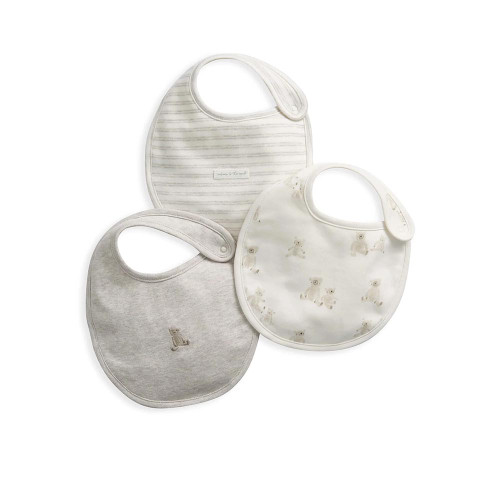 Mamas & Papas Teddy Bear Bibs (3 Pack)