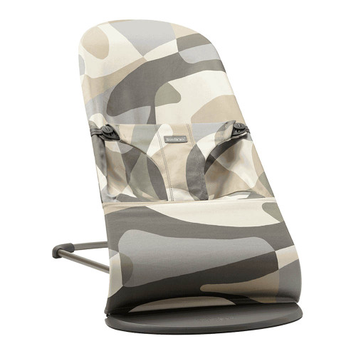 BabyBjorn Bouncer Bliss - Khaki Green Print