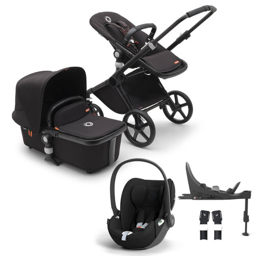 Bugaboo Fox Cub Complete + Cloud T i-Size & Base - Black/Midnight Black