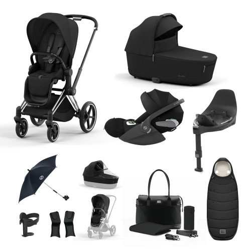 Cybex Priam Platinum Bundle inc. FREE Tote Bag - Sepia Black