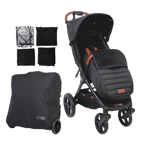 Mountain Buggy Nano Urban Stroller with Accessory Pack - Black