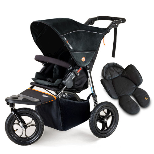 Out n About Nipper Single V5 + Newborn Support - Forest Black (Ex-Display)