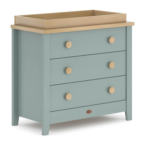 Boori 3 Drawer Chest with Changing Tray - Blueberry & Almond