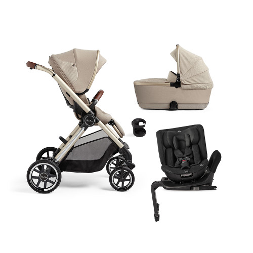 Silver Cross Reef + First Bed Carrycot & Motion All Size 360 - Stone